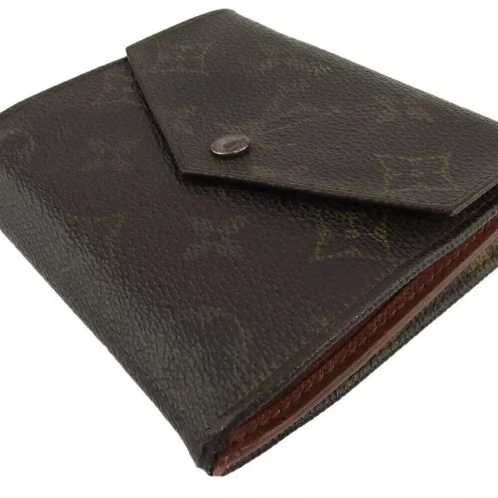 Louis Vuitton W Hook Wallet Monogram Beige Monogram Canvas